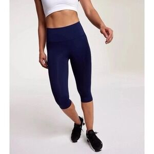 Callaway Collection Women's Navy Blue Capri Leggings Yoga Pants‎ M NWT